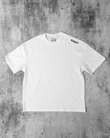 Infinity Ei8ht Oversized White Tee