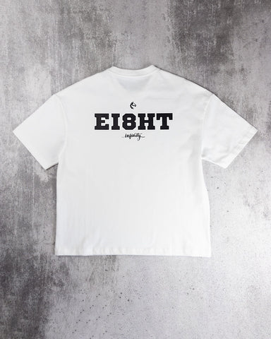 Infinity Ei8ht Oversized White Tee